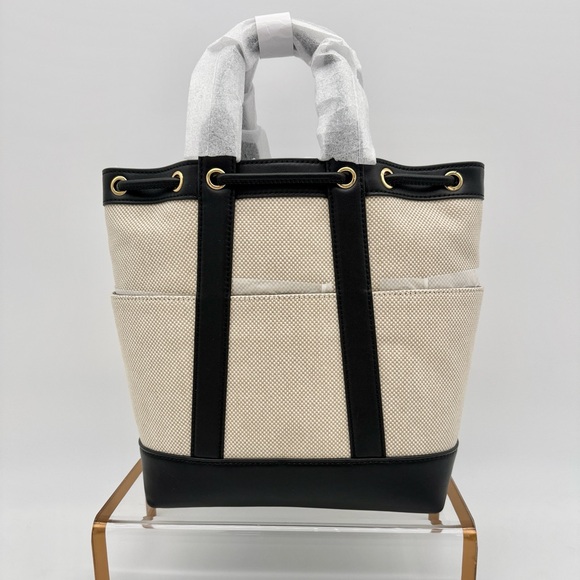 Veronica Beard Goody Bag Natural Black - Picture 2 of 15